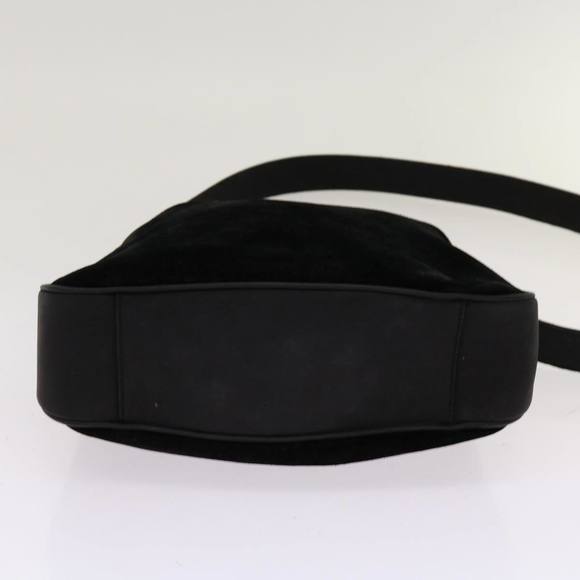 GUCCI Bamboo Shoulder Bag Suede 2way Black 001 1638 Auth bs12747 - Picture 5 of 16